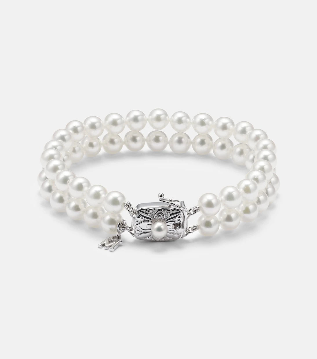 Mikimoto - 18kt white gold bracelet with pearls