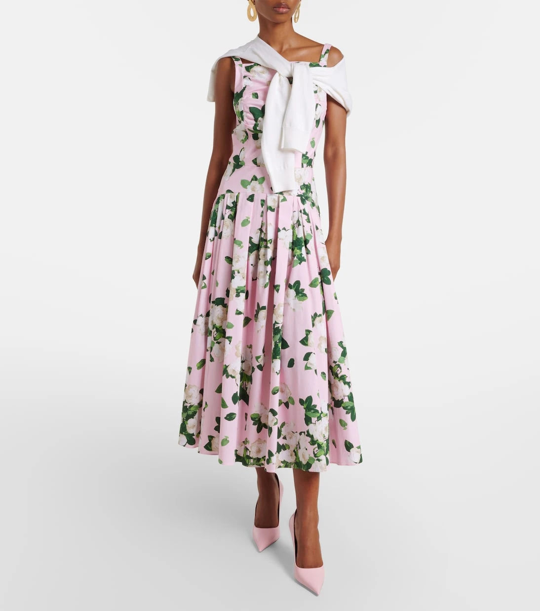 Carolina Herrera - Cropped silk and cotton cardigan