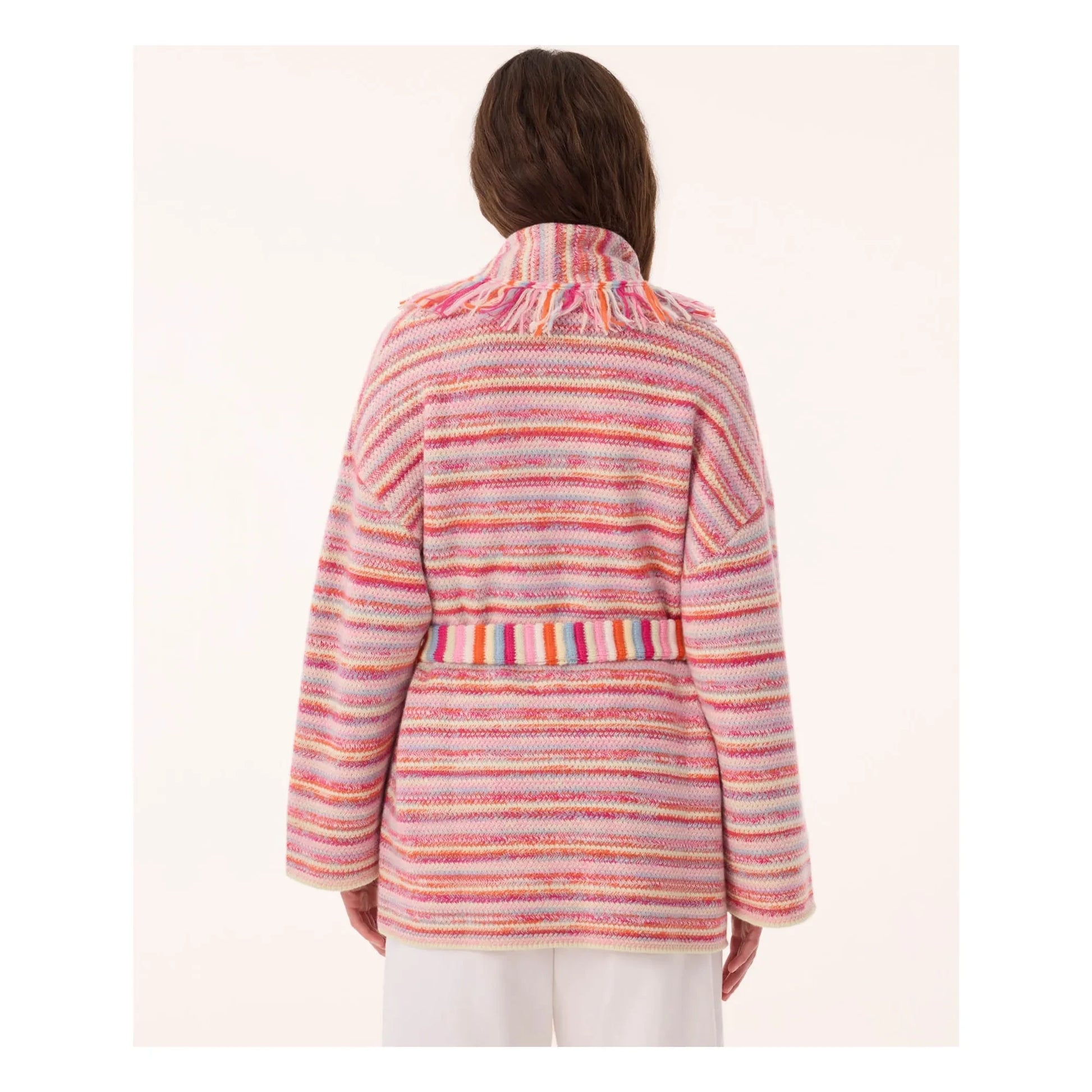 Kujten - Zaina Cashmere Cardigan | Sunset