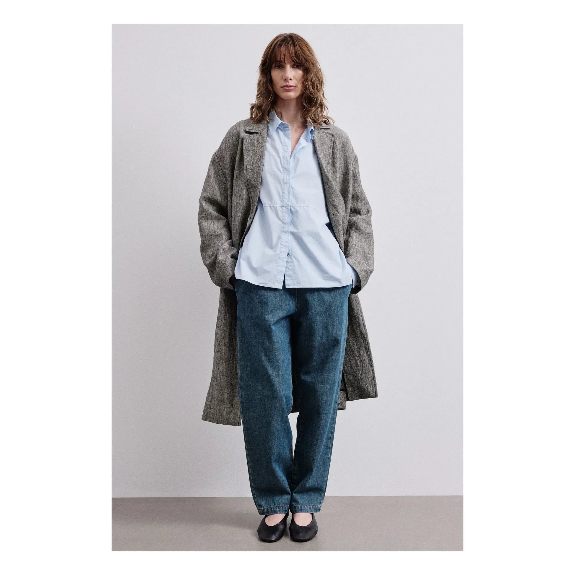 Pomandère - Cotton Poplin Shirt | Light blue