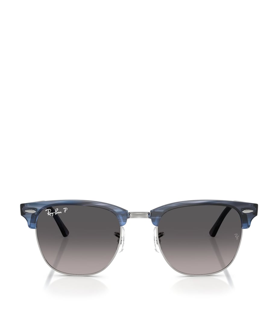 Ray-Ban Blue RB3016 Clubmaster Square Sunglasses