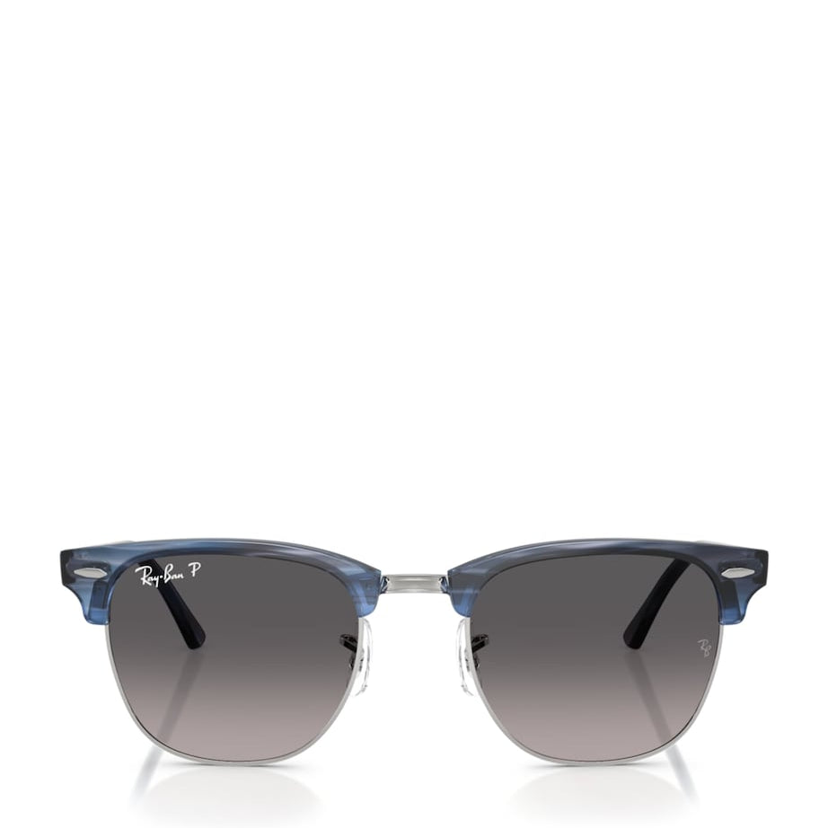 Ray-Ban Blue RB3016 Clubmaster Square Sunglasses