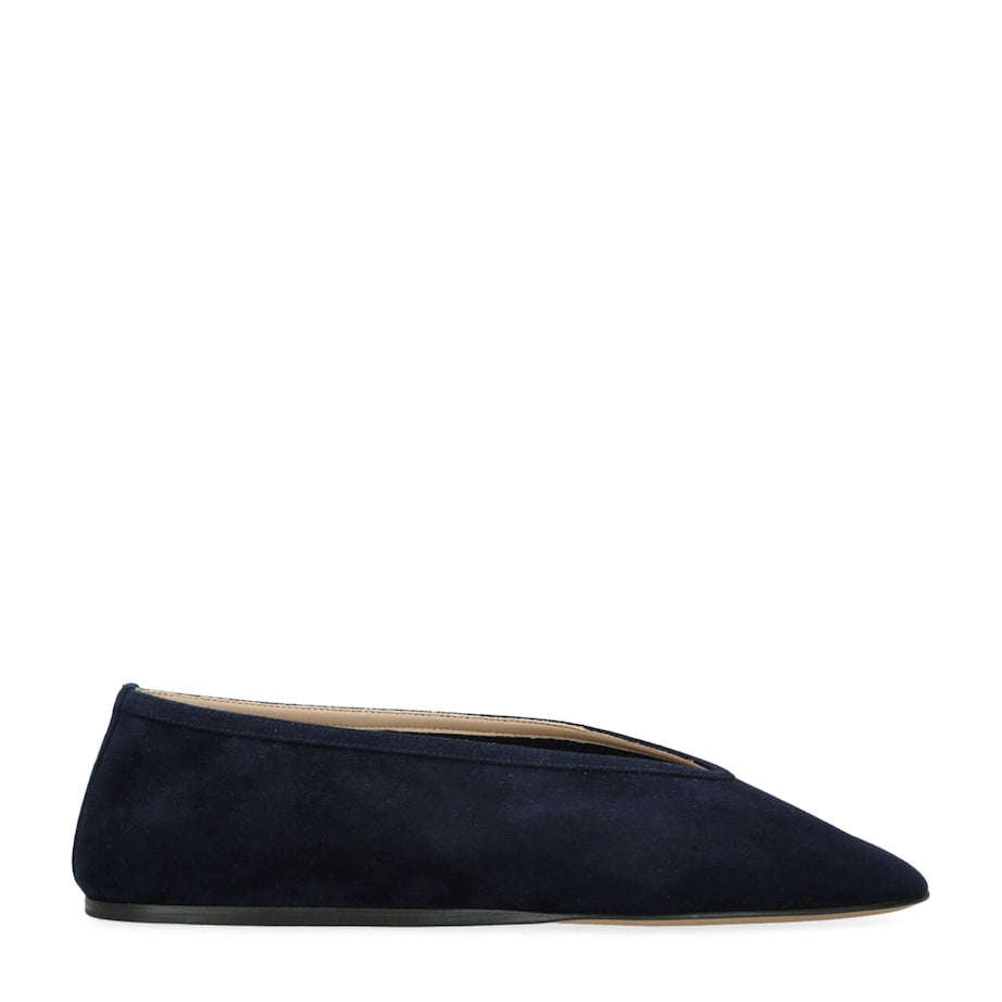 Le Monde Beryl Navy Suede Luna Ballet Flats