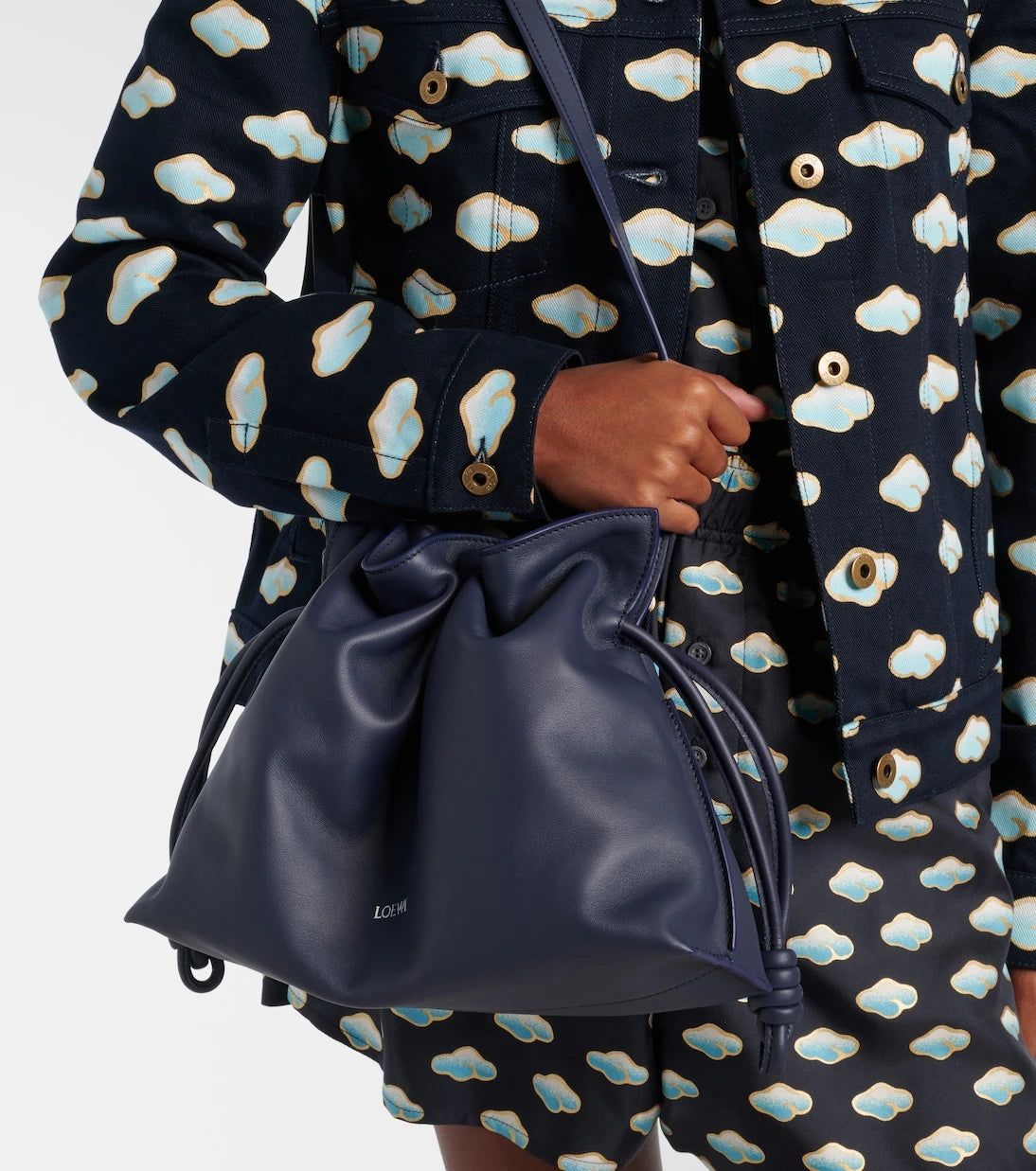 Loewe - Flamenco Medium leather clutch