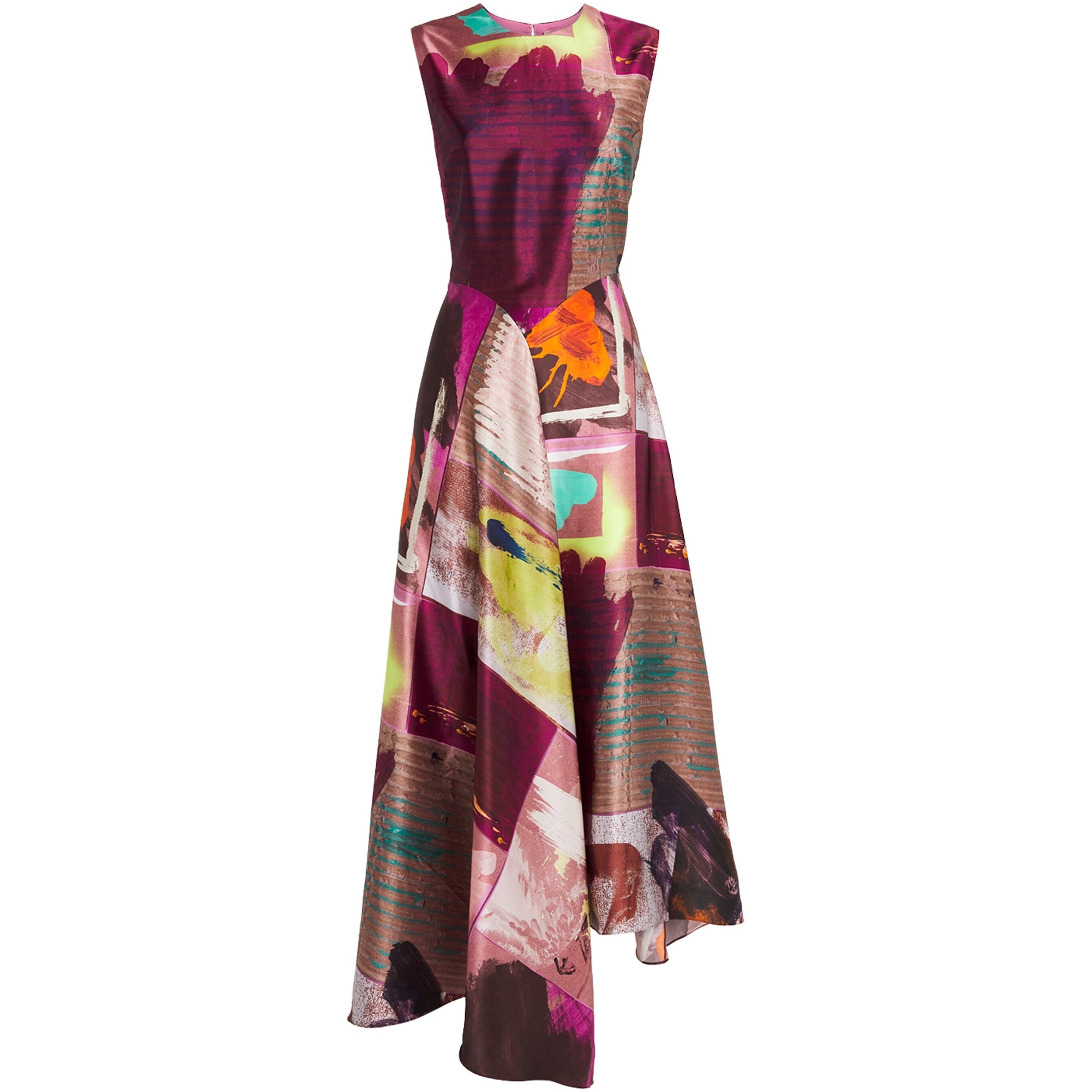 Silk Printed Lette Midi Dress