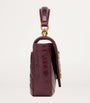 Saint Laurent Burgundy Leather College Top-Handle Bag