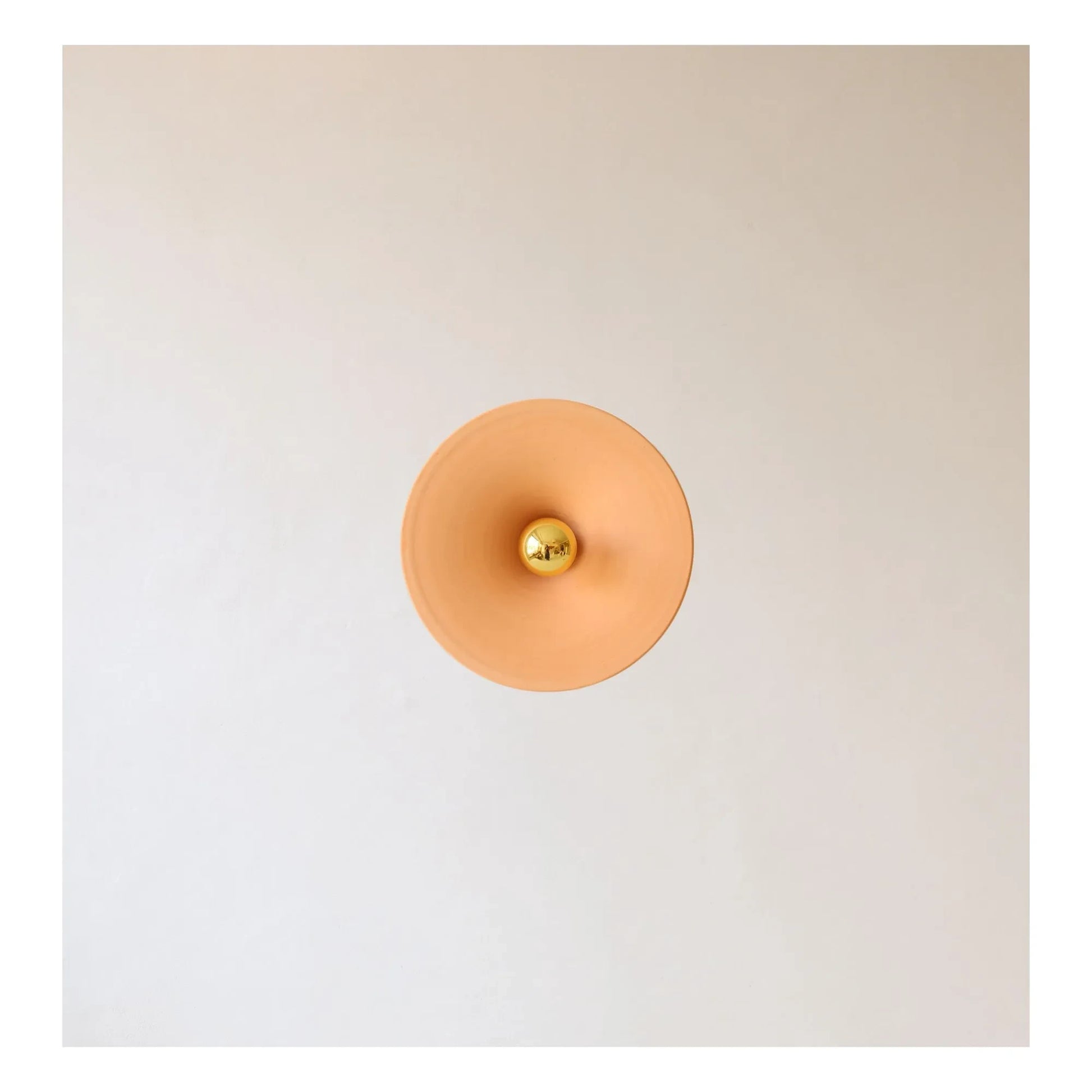 Masamé - Gigaro raw ceramic wall lamp | Terracotta
