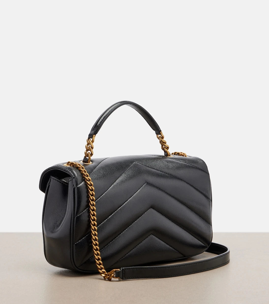 Saint Laurent - Loulou matelassé leather top-handle bag