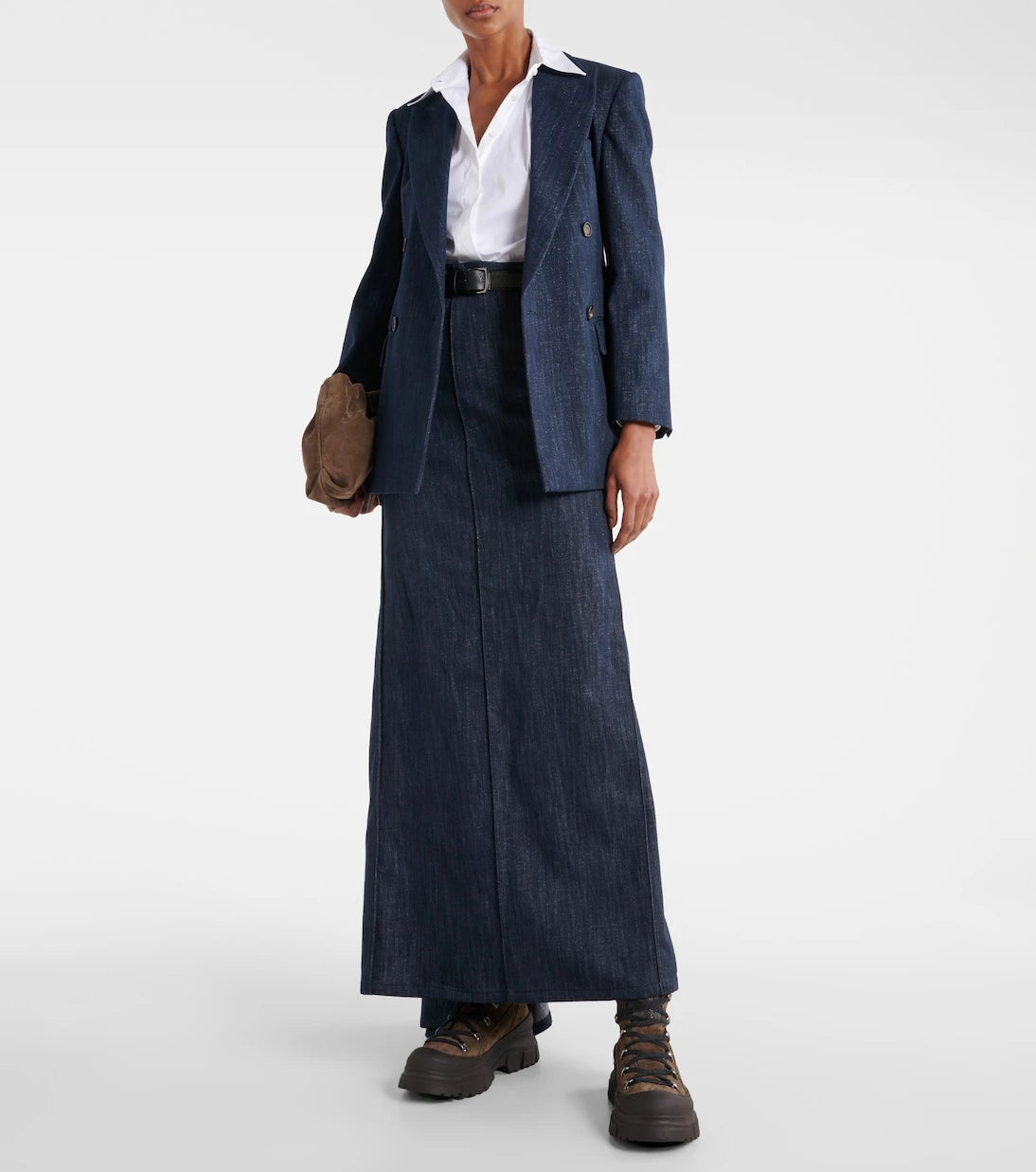 Brunello Cucinelli - Cotton-blend maxi skirt