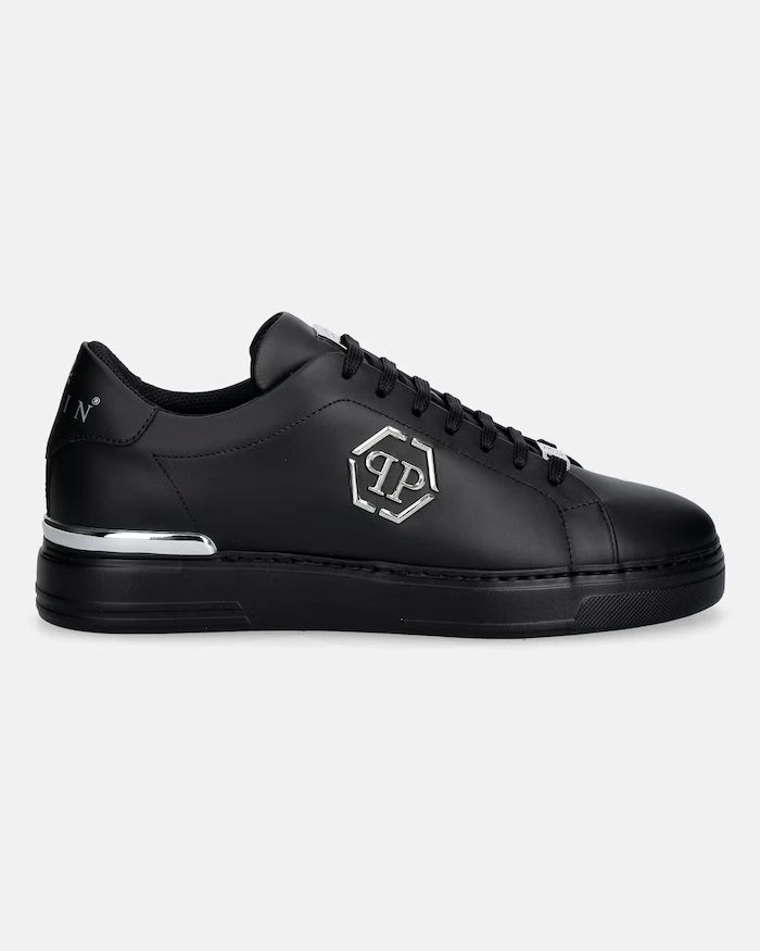Кожени маратонки Philipp Plein Leather Lo-Top Hexagon