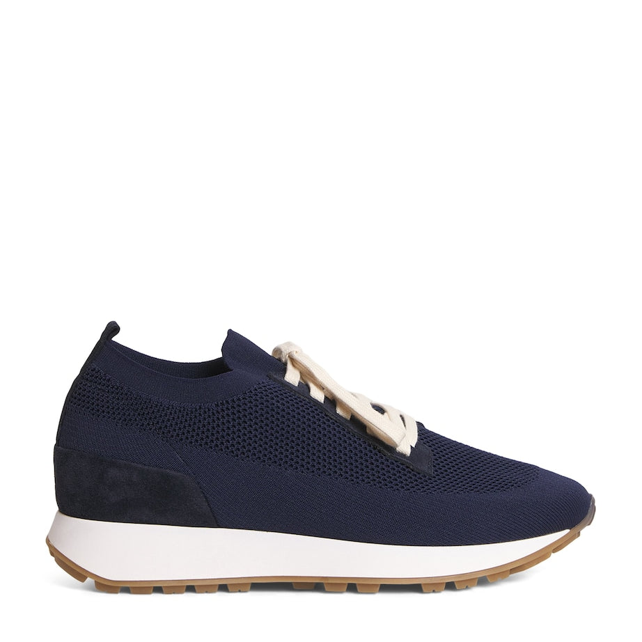 Leather-Blend Scarpa Running Trainers