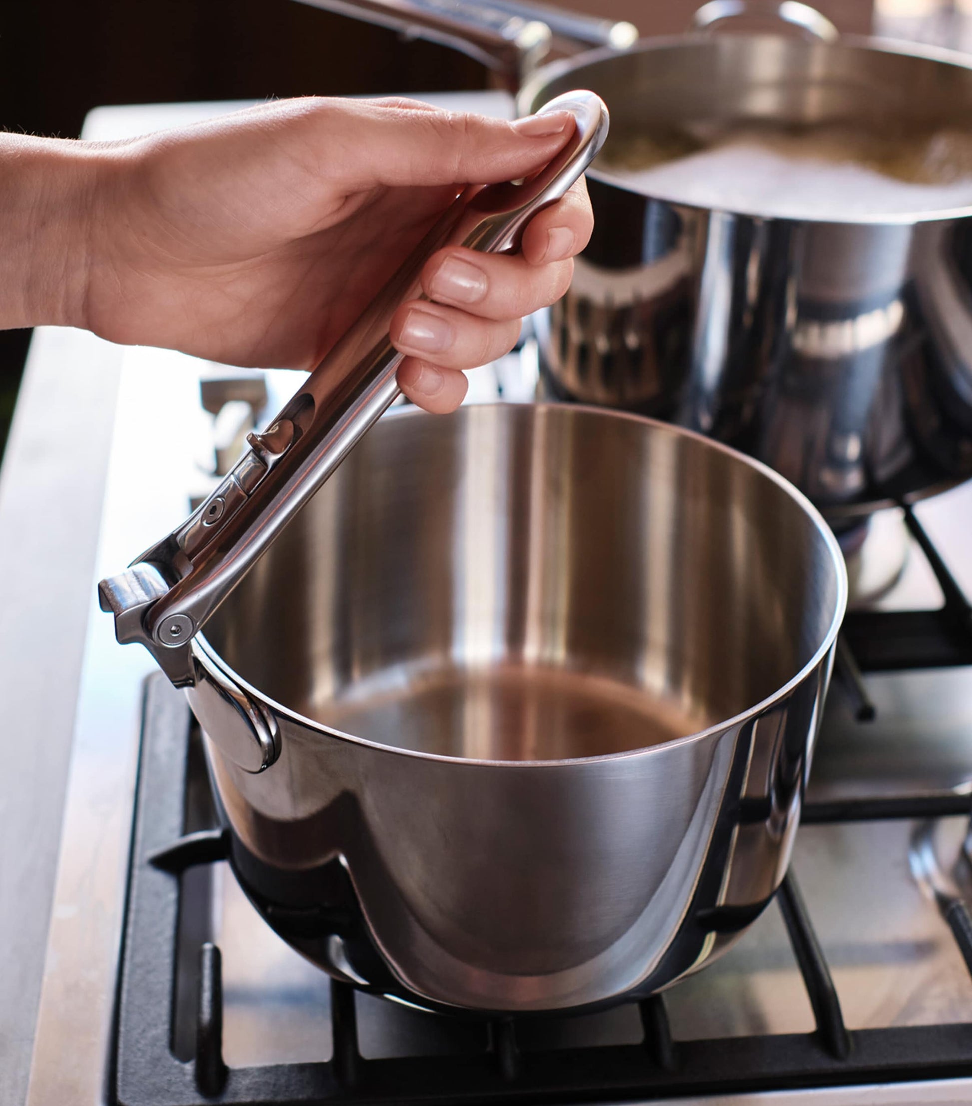 Joseph Joseph Space Steel Folding-Handle 3-Piece Saucepan Set