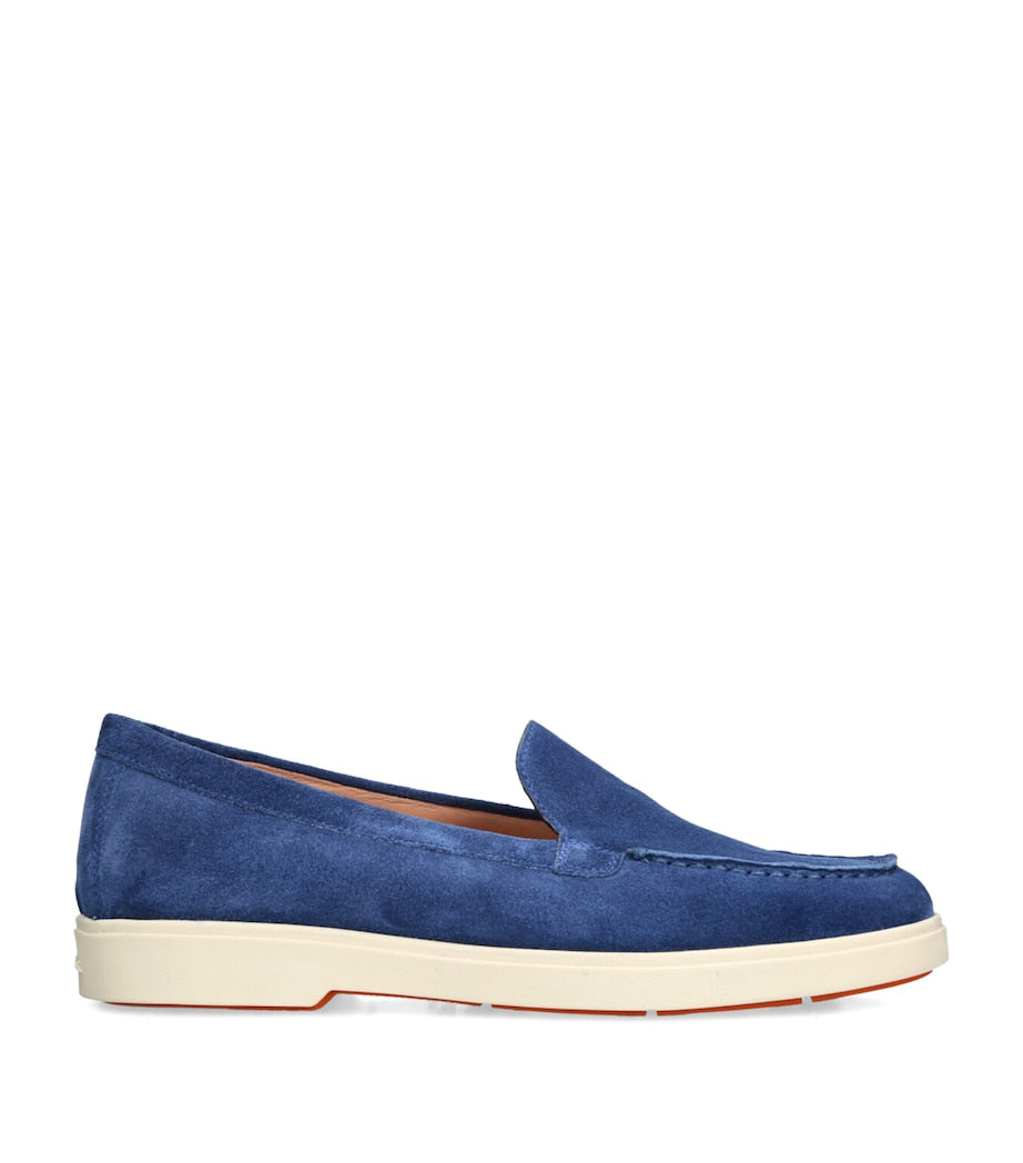 Blue Suede Loafers