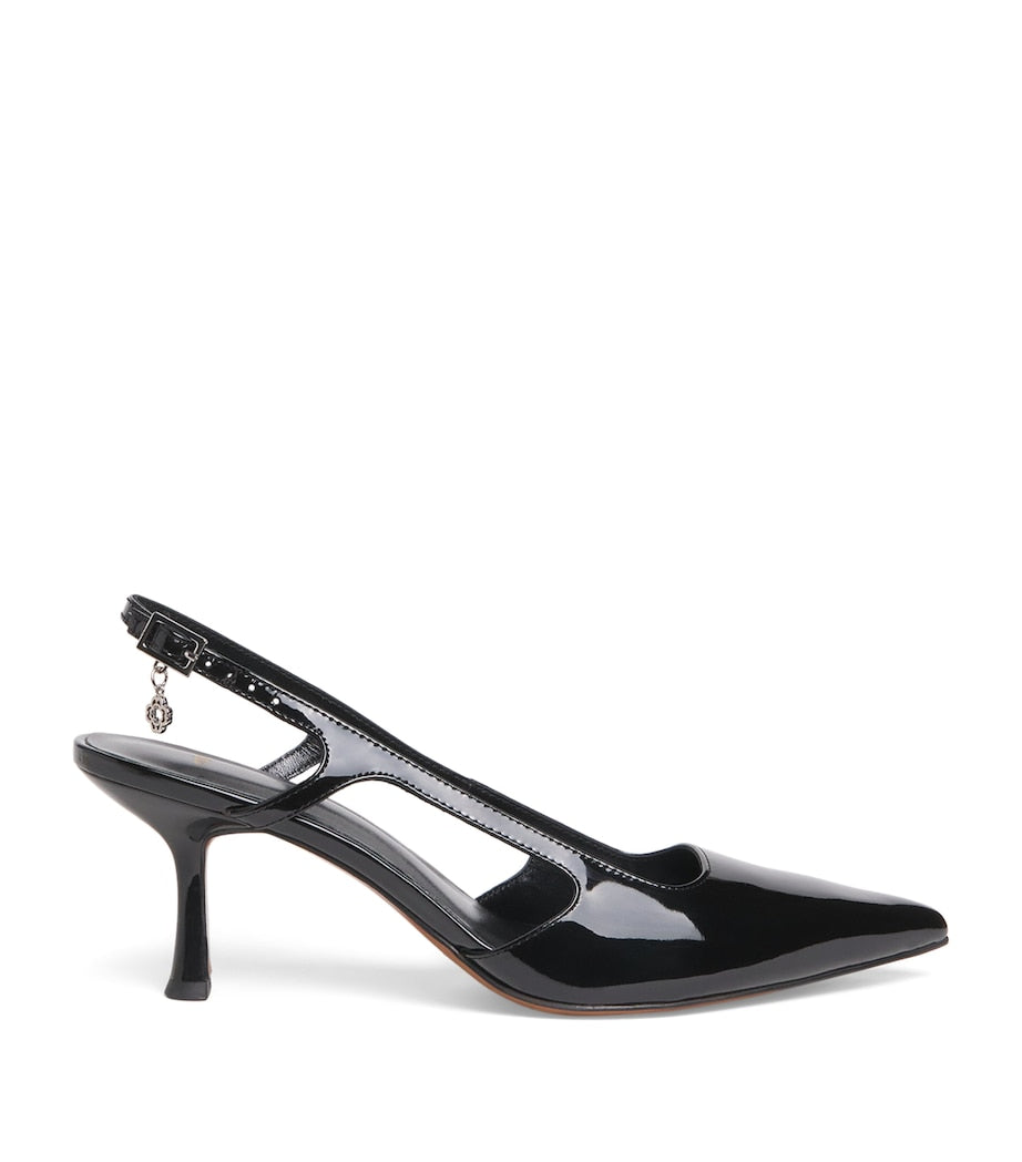 Patent Leather Slingback Pumps 70