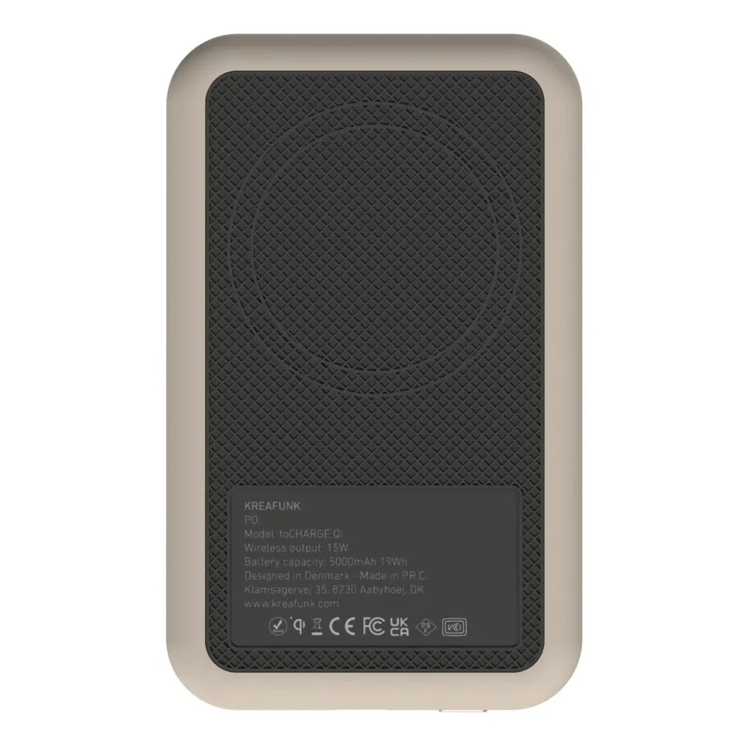 Kreafunk - ToCHARGE QI Powerbank | Sand