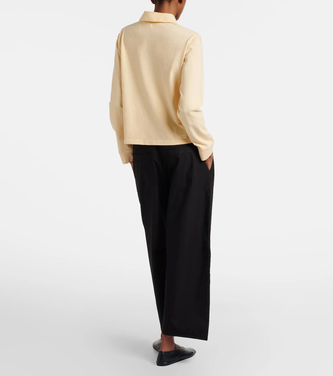 Leset - Kyoto cropped cotton wide-leg pants