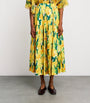 La Doublej Multi Floral Pleated Oscar Maxi Skirt
