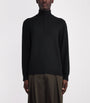 Black Cashmere Quarter-Zip Sweater