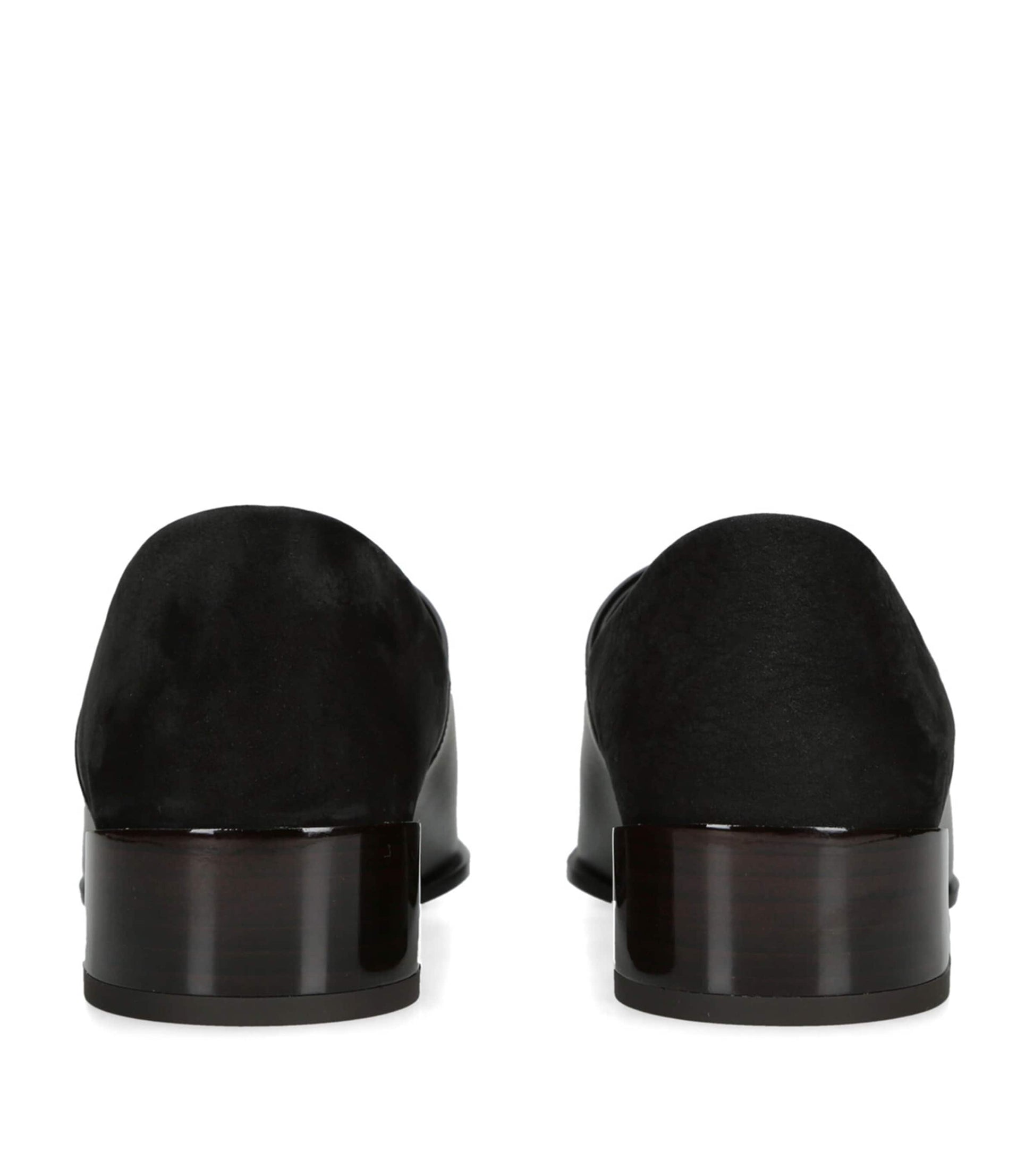 Alaïa Leather Square-Toe Loafers 20