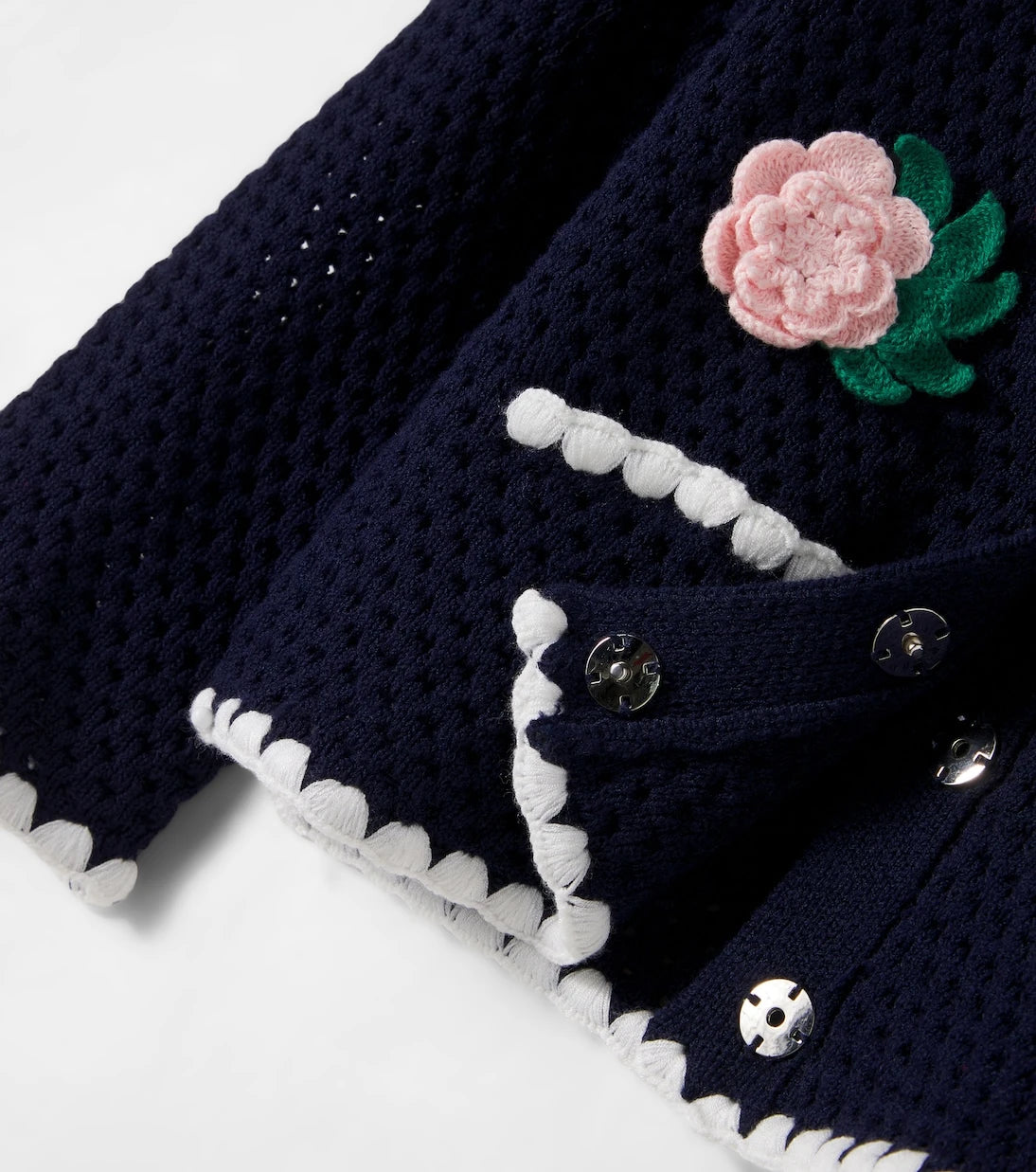 Self-Portrait Kids - Crochet cardigan