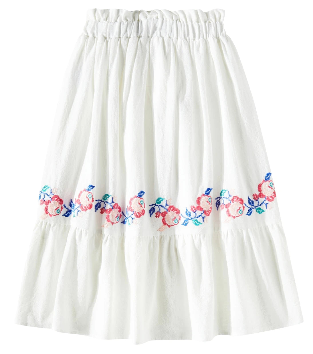 C'era Una Volta - Jane floral embroidered cotton skirt