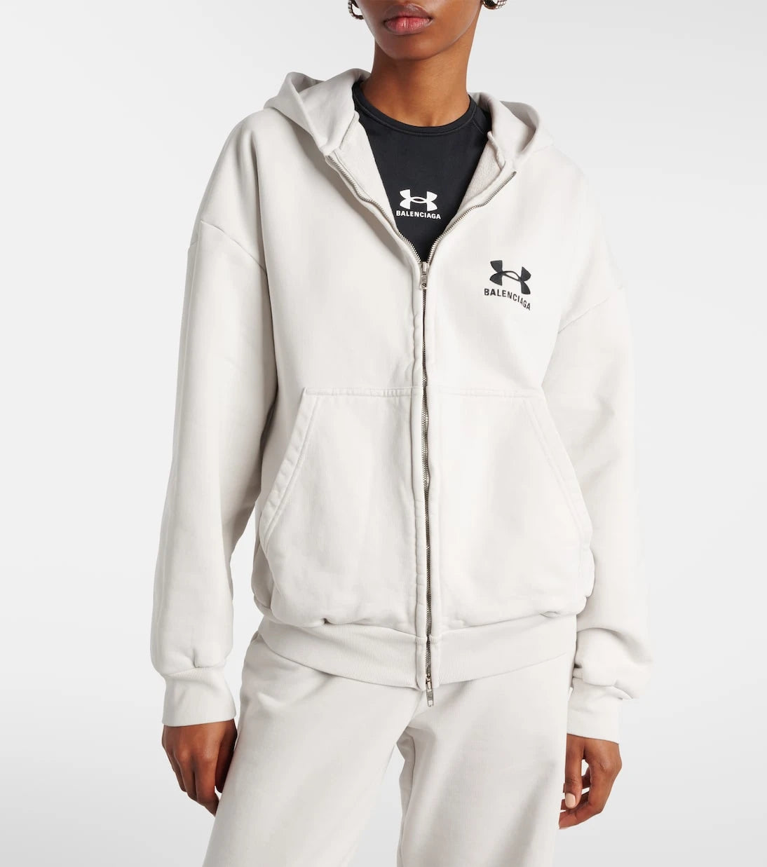 Balenciaga - Cotton zip-up hoodie