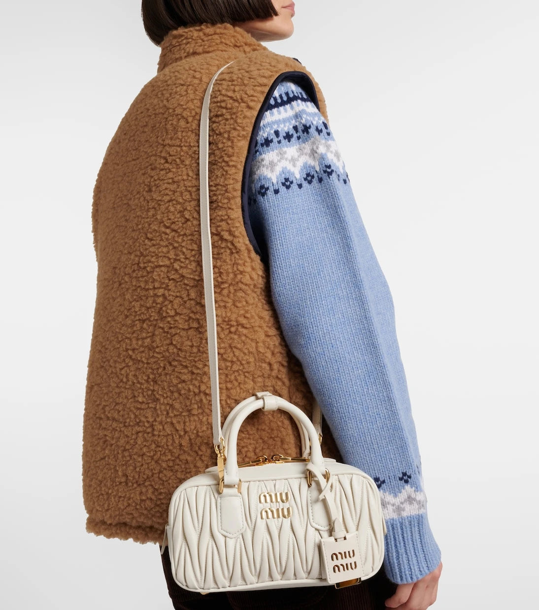 Miu Miu - Arcadie Small leather top-handle bag