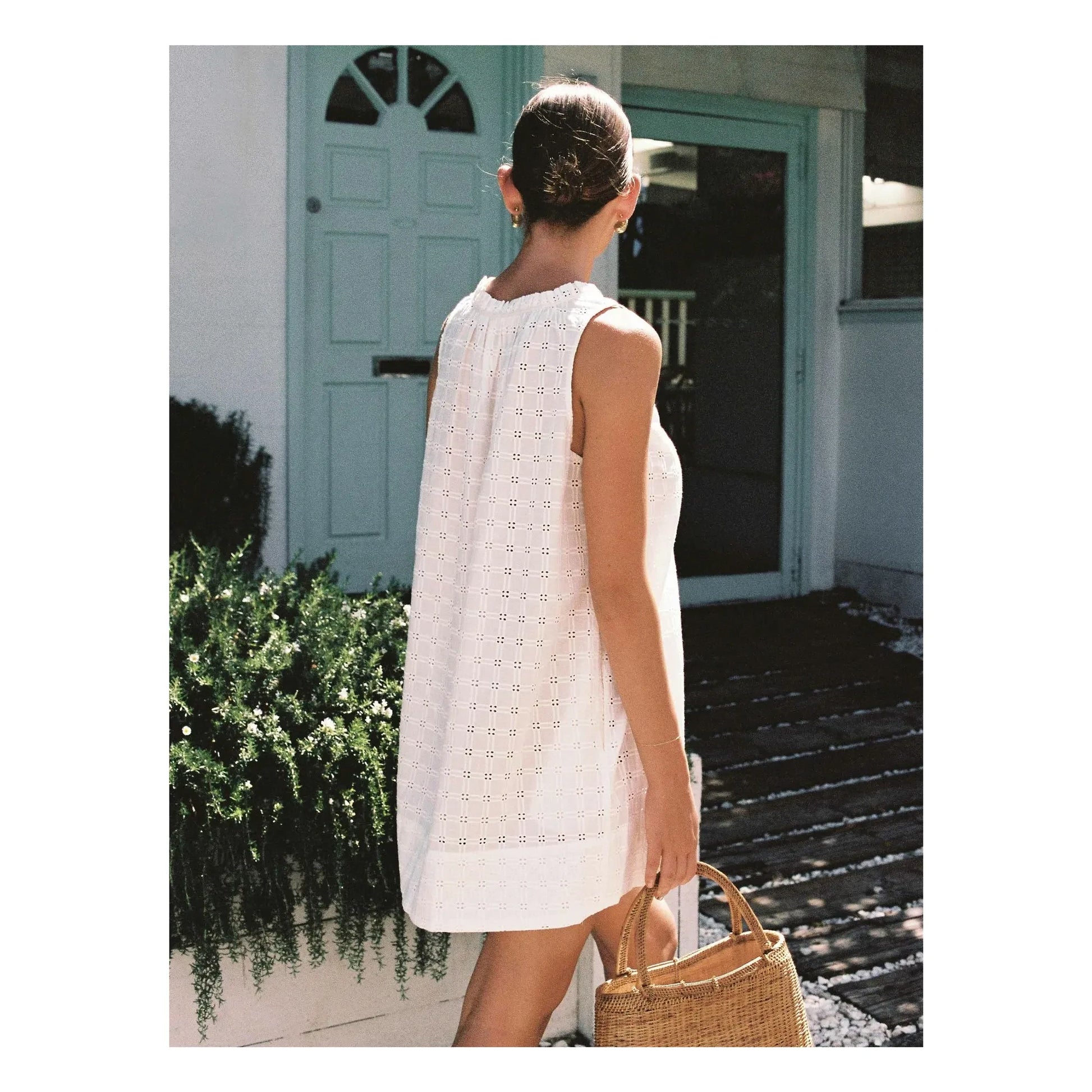 Peony - Embroidered Summer Dress | White