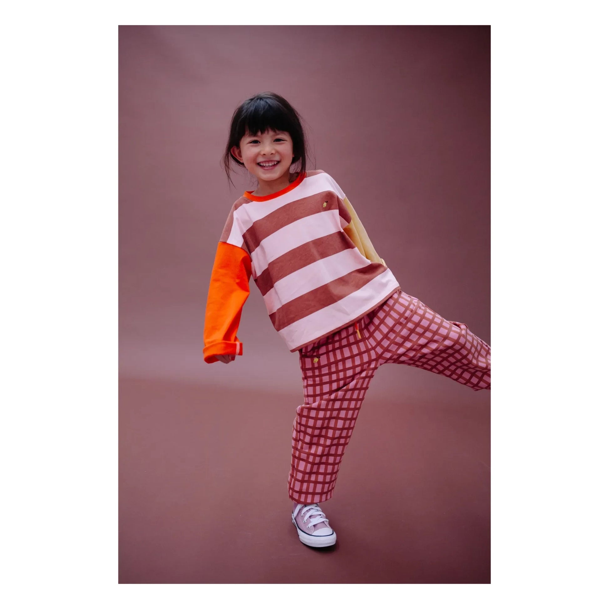Sticky Lemon - Striped Lemon T-shirt | Orange