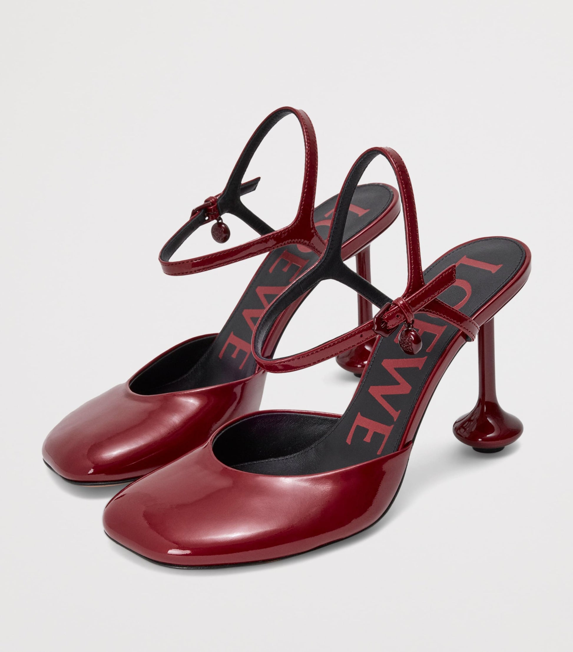 LOEWE Leather Ankle-Strap Toy Pumps 90