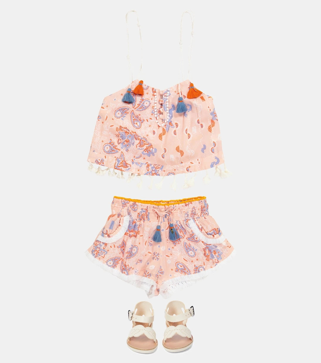 Poupette St Barth Kids - Mara printed tank top