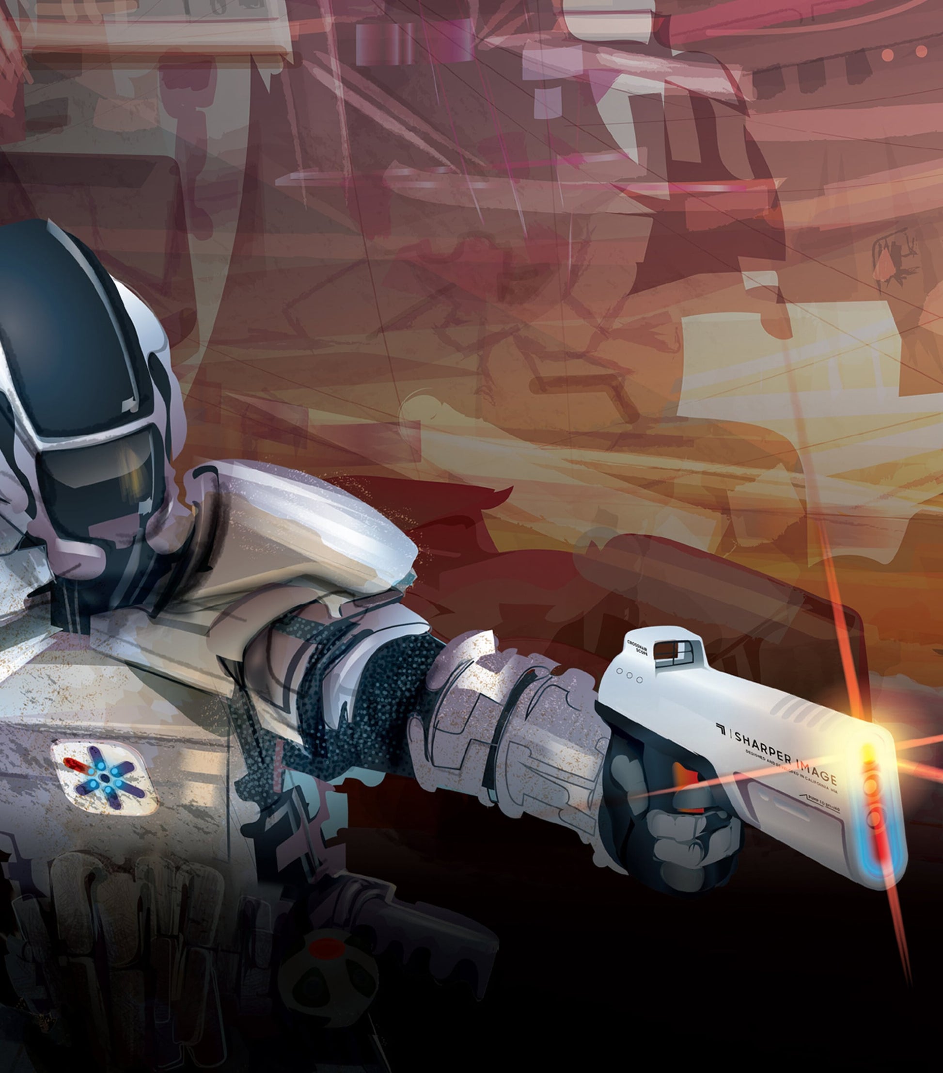 SHARPER IMAGE Laser Tag Battletank Handtank Battle Pack