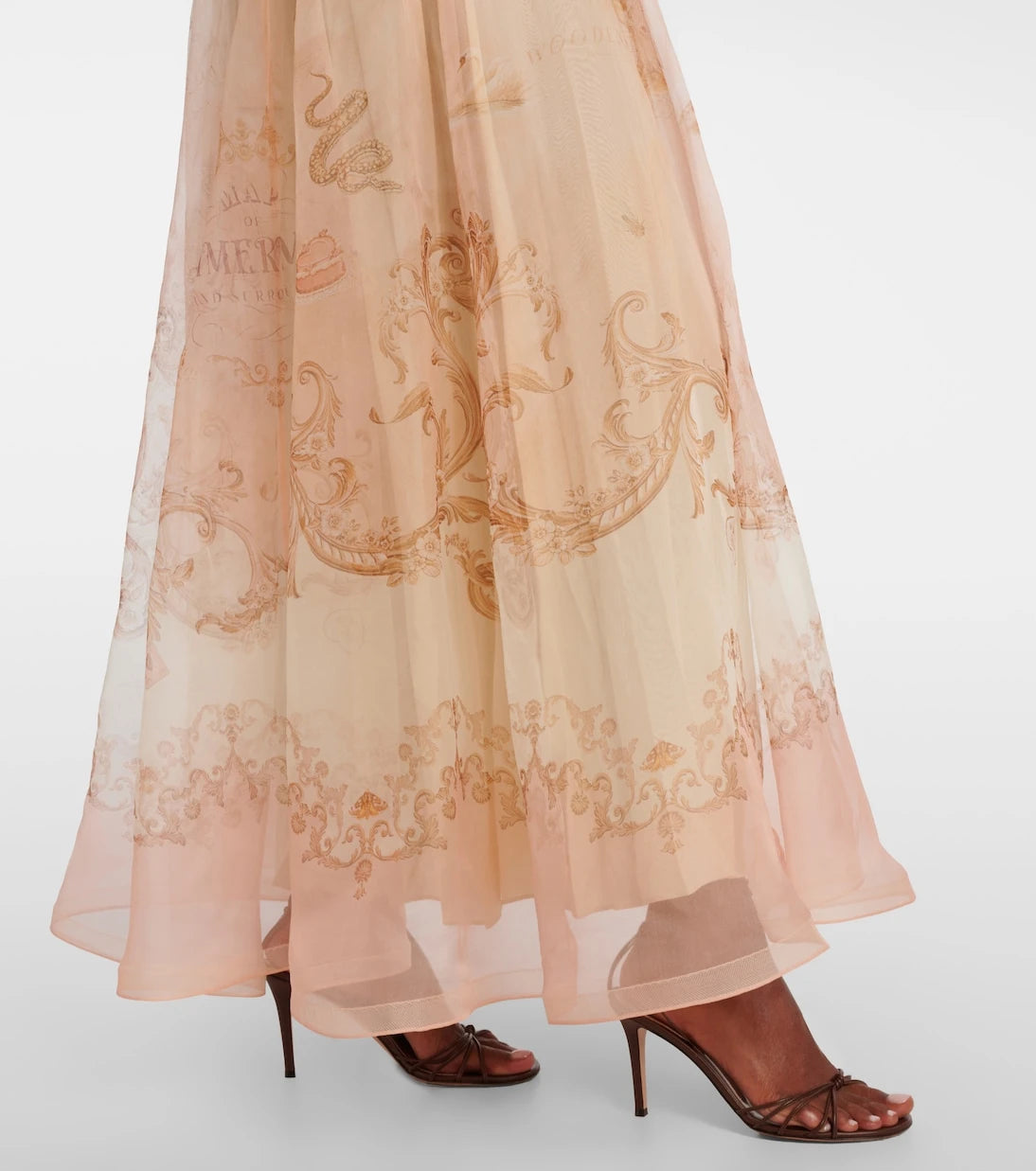 Zimmermann - Hypnotic silk organza maxi skirt