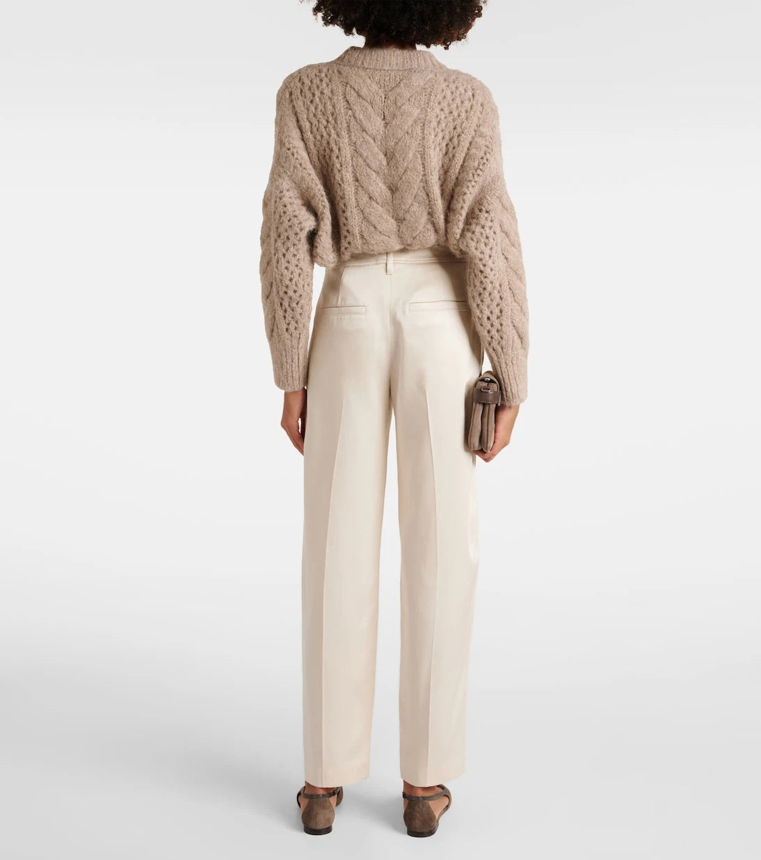 Brunello Cucinelli - High-rise tapered pants