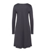 Cotton Long-Sleeve Una Nightdress BLACK PEARL