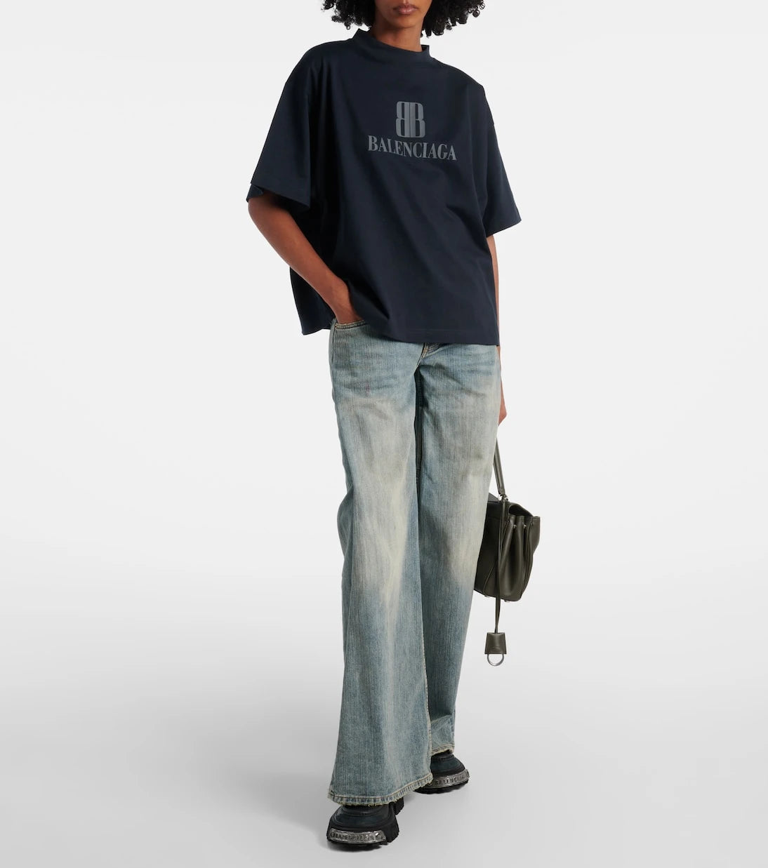 Balenciaga - Logo cotton jersey T-shirt