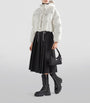 Prada White Crop Re-Nylon Puffer Jacket