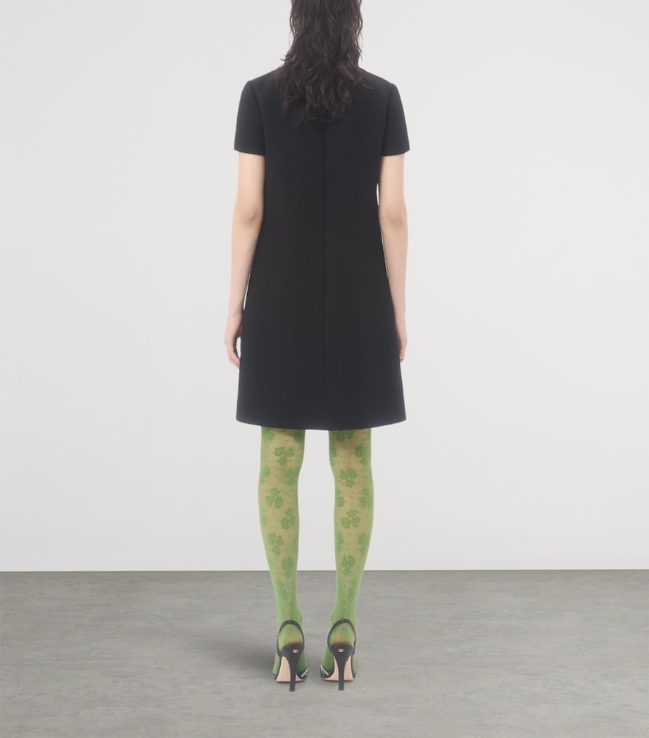 Valentino Beige Wool-Blend Mini Dress