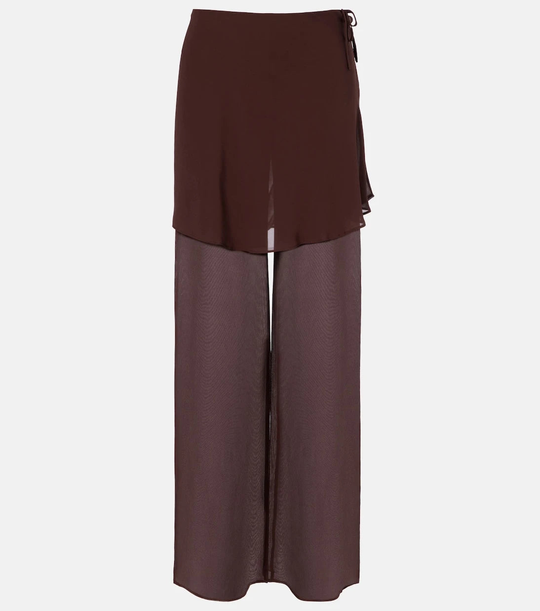Christopher Esber - Sheer silk wide-leg pants
