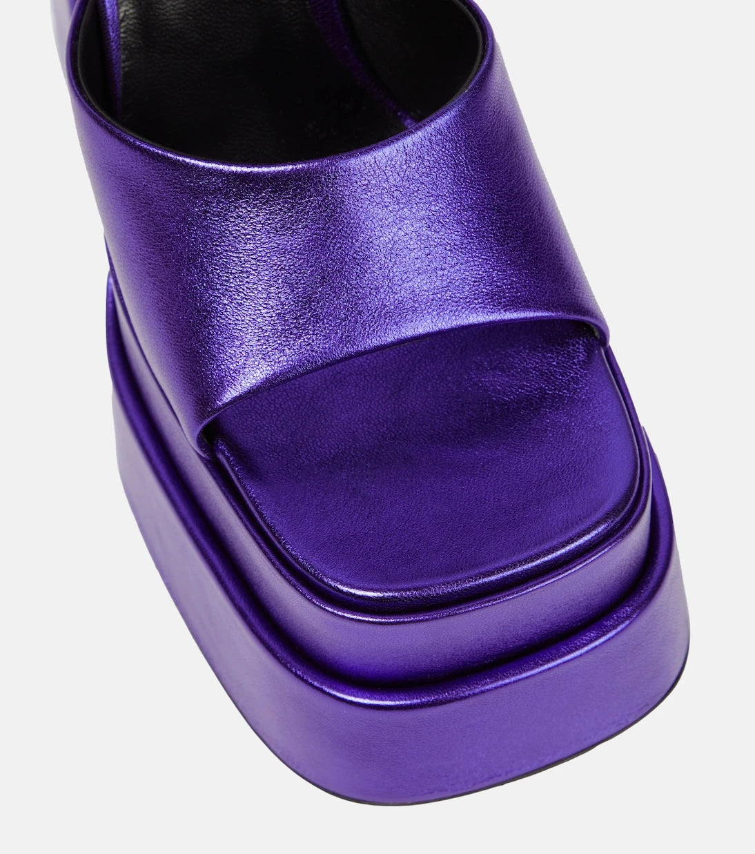 Versace - Medusa Aevitas leather platform sandals