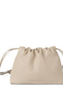 Leather Drawstring Cross-Body Bag