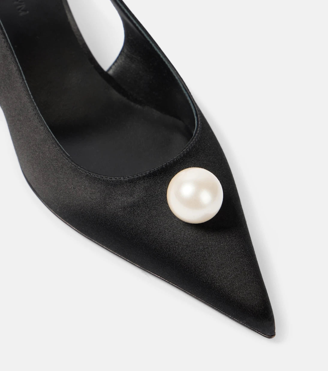 Magda Butrym - Embellished satin slingback pumps