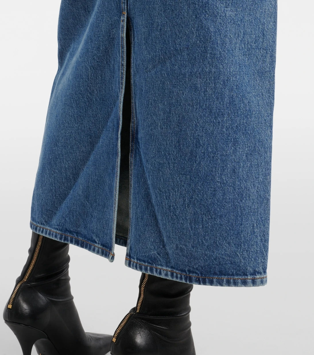 Khaite - Genevieve denim maxi skirt