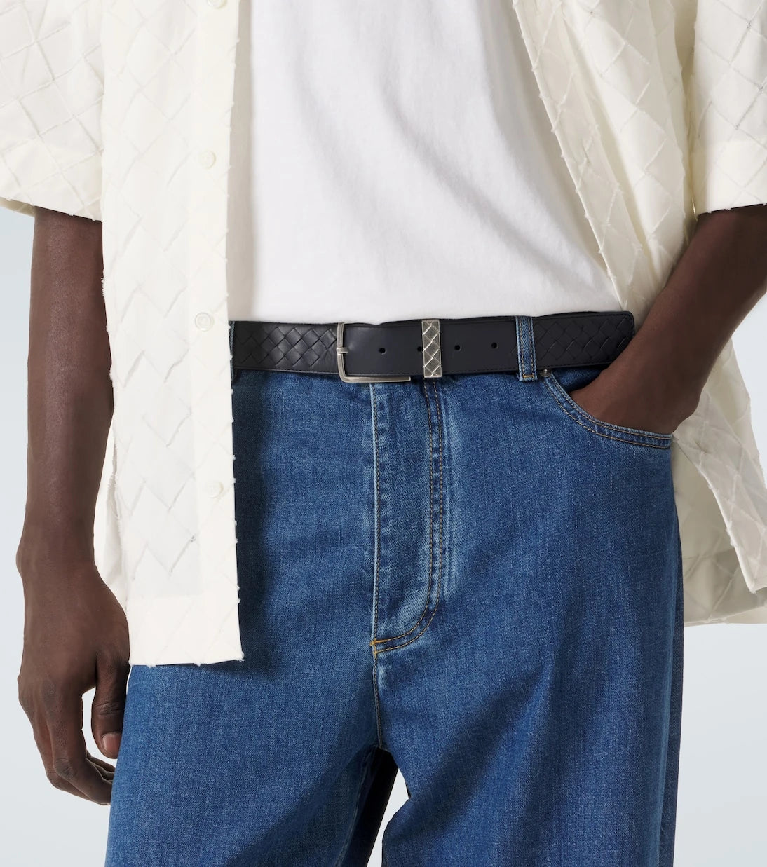 Bottega Veneta - Intrecciato leather belt