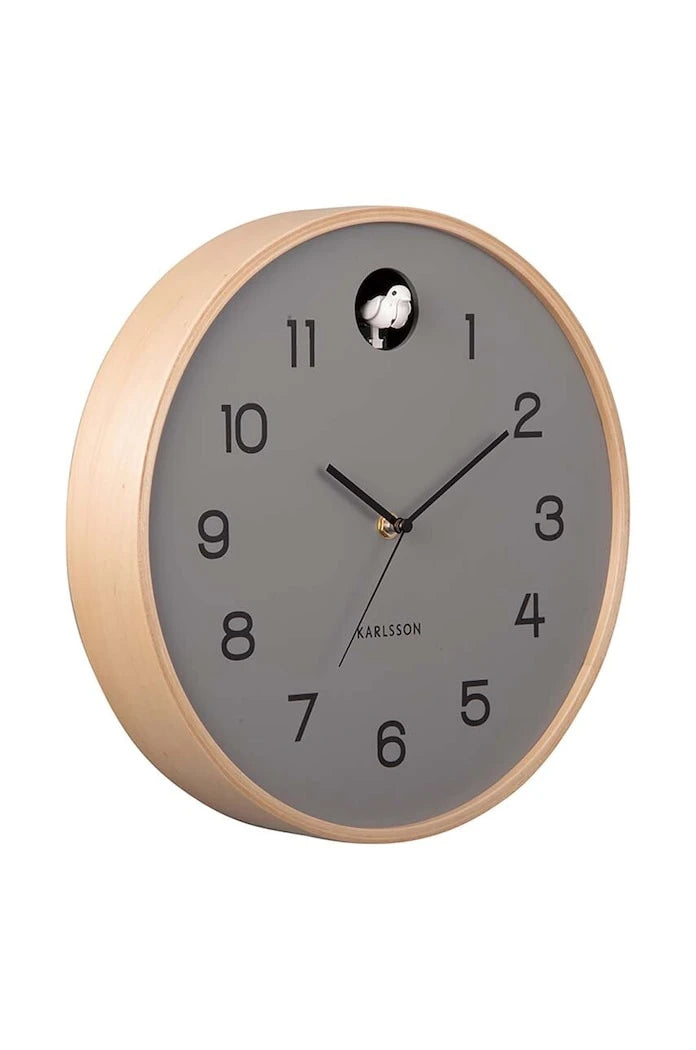 Стенен часовник Karlsson Natural Cuckoo