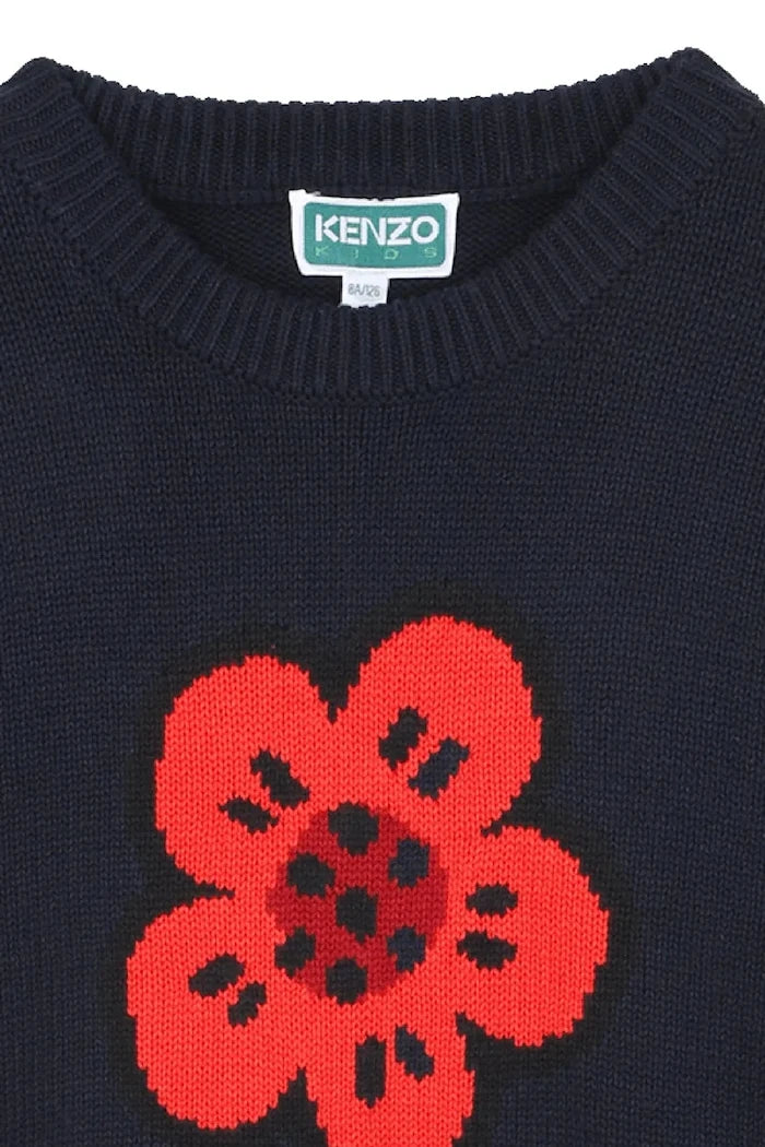 Детска рокля с вълна Kenzo Kids
