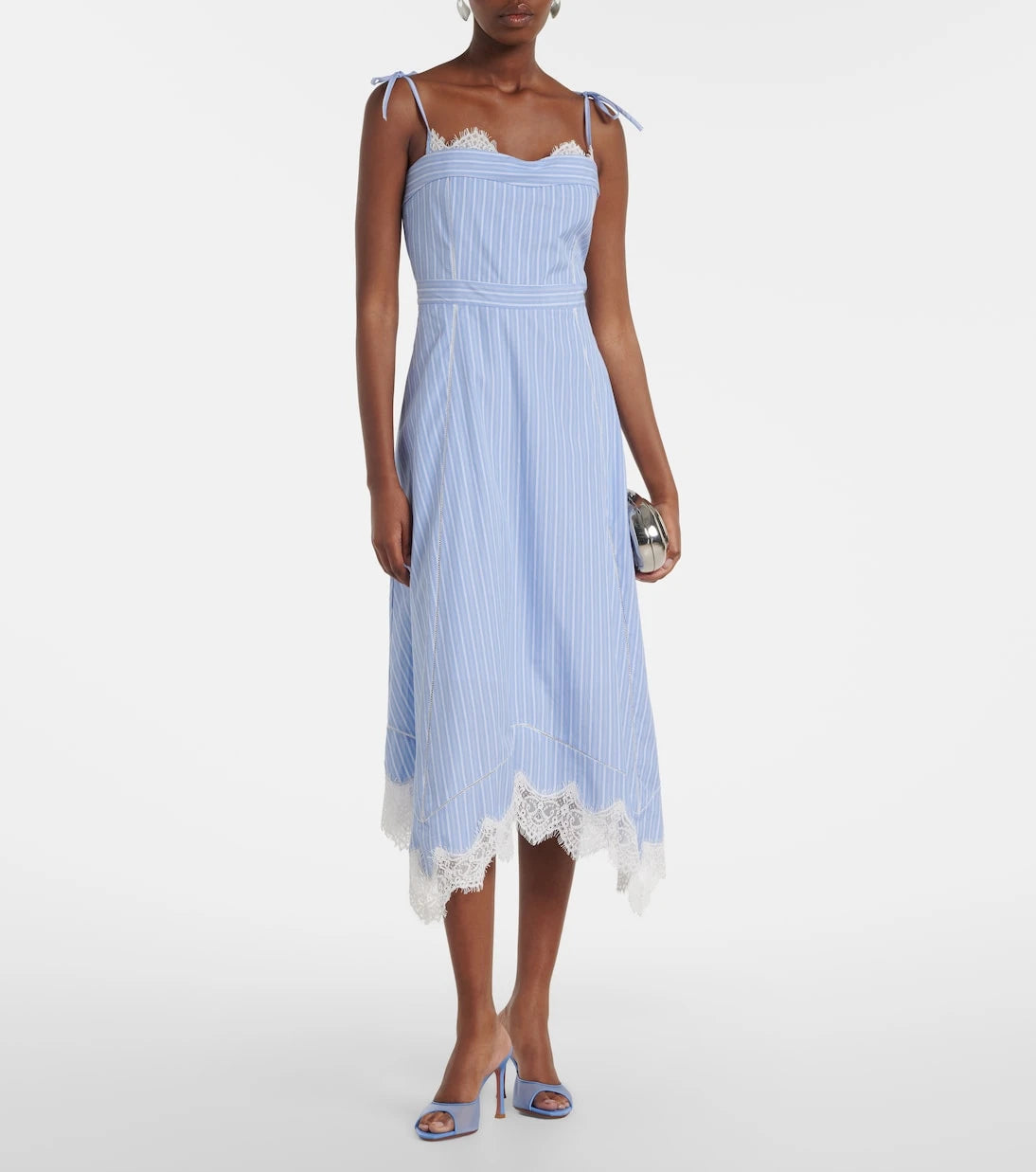 Simkhai - Avaleigh striped cotton midi dress