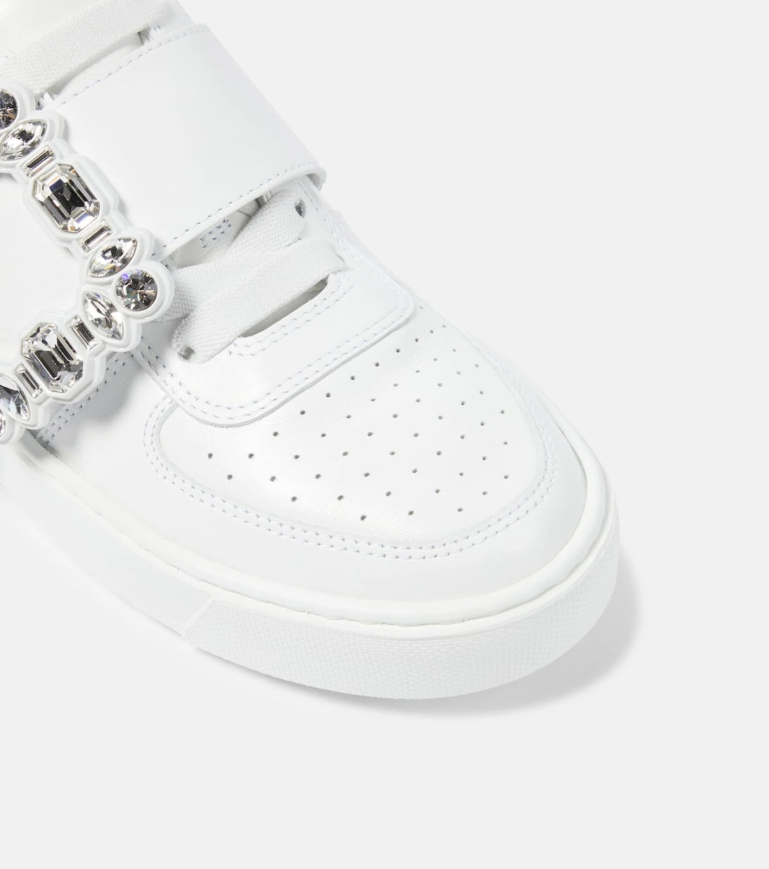 Roger Vivier - Very Vivier embellished leather sneakers