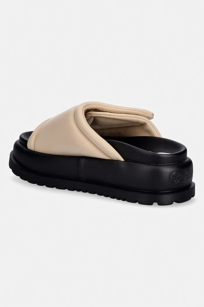 Buffalo platformlu kadın terlik ayakkabı Palma Velcro