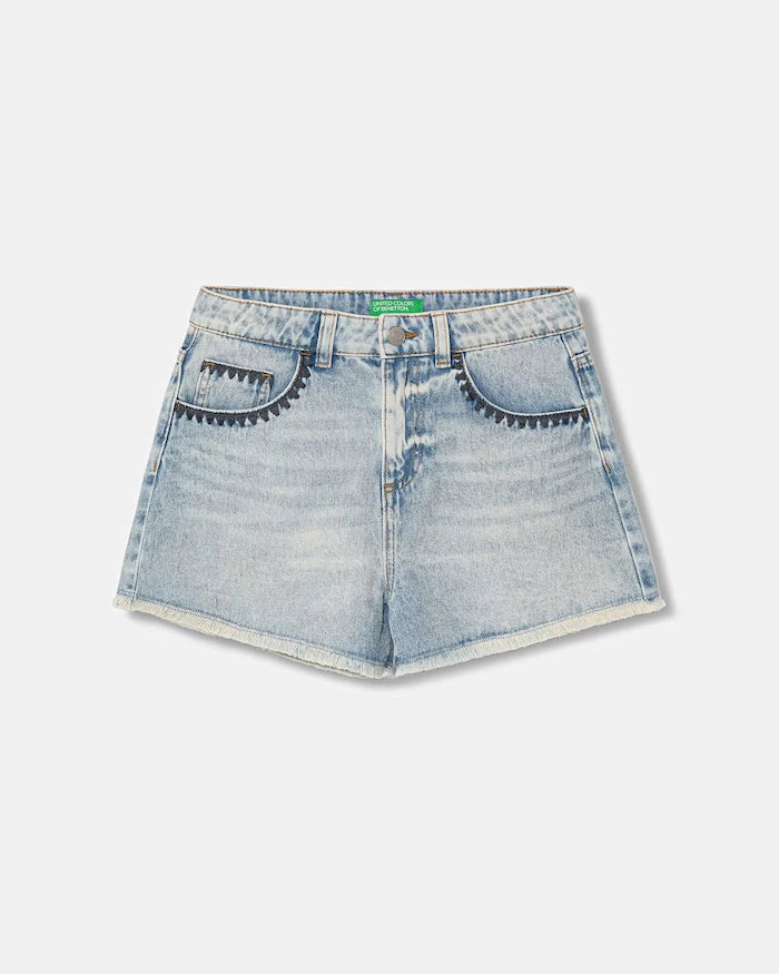 United Colors of Benetton Çocuk Denim Şort